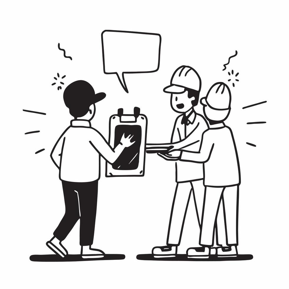 Workers performing a safety check during holiday preparations concept as High resolution image of workers performing a safety check during holiday preparations at work highlighting Dynamic vector