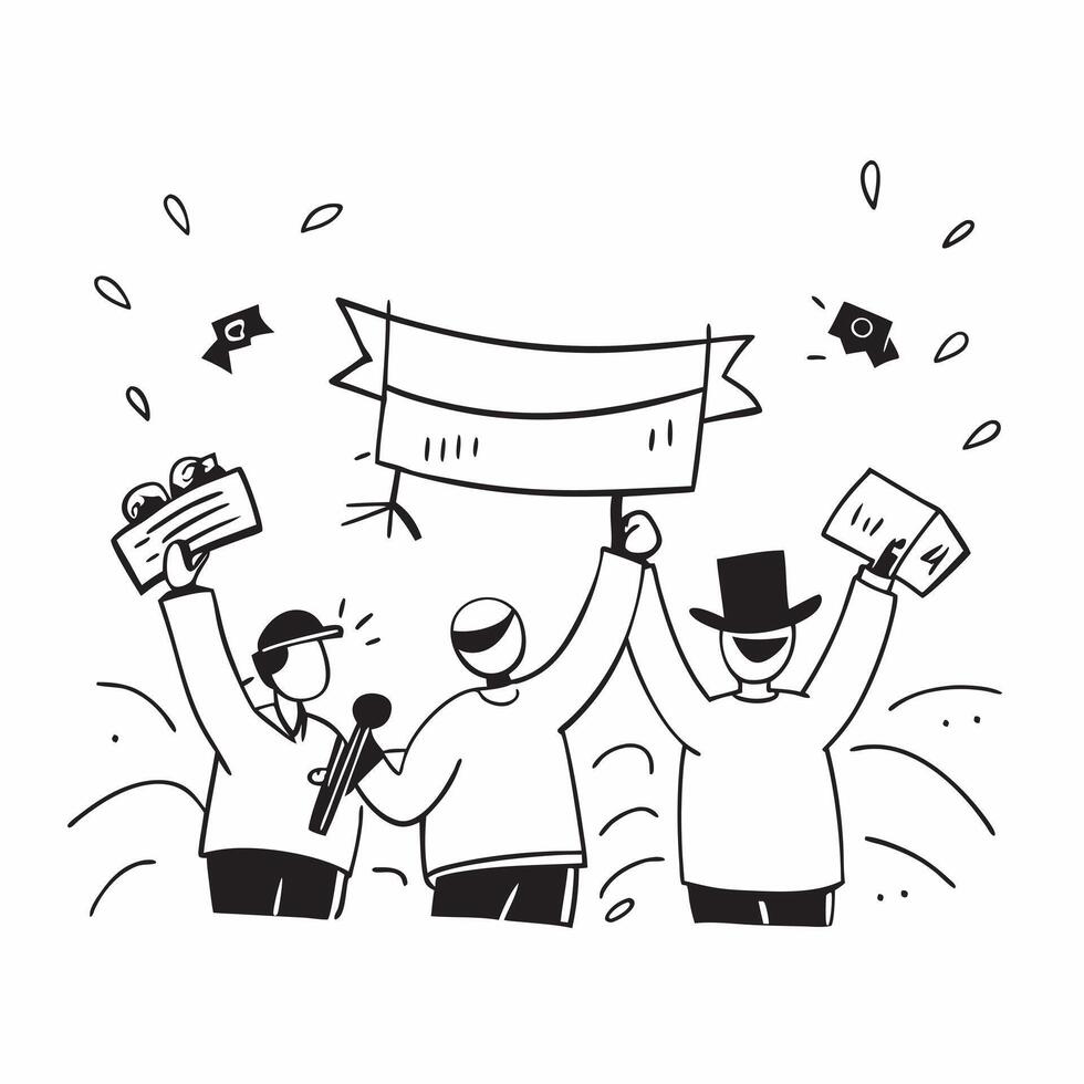 Workers enjoying a Labor Day concert concept as High resolution image of workers enjoying a Labor Day concert with a glossy backdrop capturing the excitement and festivity of the h Dynamic vector