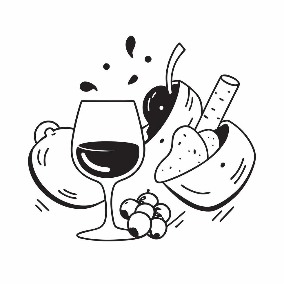 Wine pairing with vegetarian dishes concept as High resolution image of a wine pairing with vegetarian dishes with a glossy backdrop showcasing the fresh and vibrant flavors of pla Dynamic vector