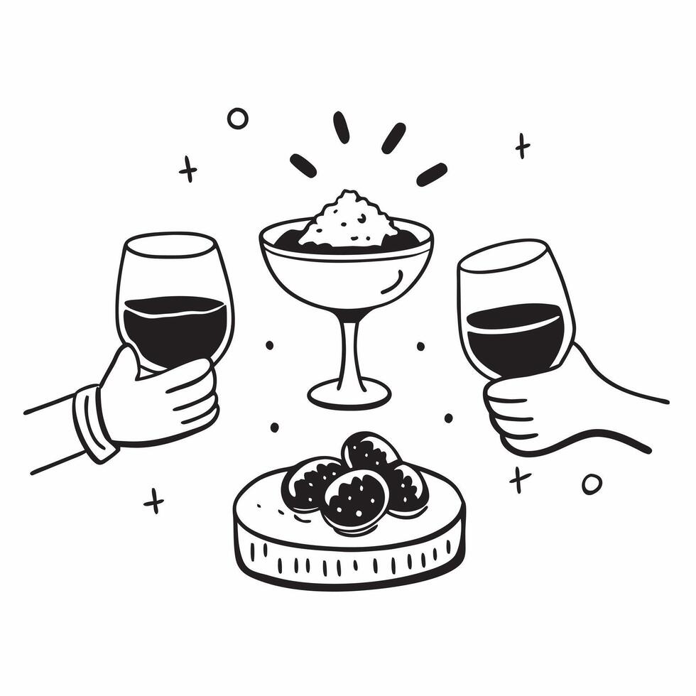 Wine pairing with tapas concept as High resolution image of a wine pairing with tapas with a glossy backdrop showcasing the diverse and flavorful small plates of tapas paired with Dynamic Set 2 vector
