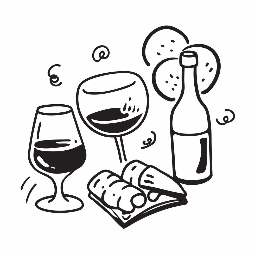 Wine pairing with gourmet snacks concept as High resolution image of a wine pairing with gourmet snacks with a glossy backdrop showcasing the elegant and flavorful combinations of Dynamic Set 2 vector