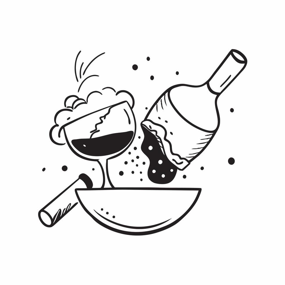Wine pairing with international cuisine concept as High resolution image of a wine pairing with international cuisine with a glossy backdrop showcasing the diverse and global flavo Dynamic Set 2 vector
