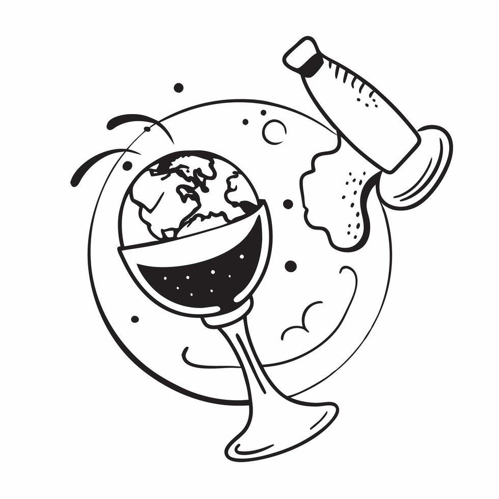 Wine pairing with international cuisine concept as High resolution image of a wine pairing with international cuisine with a glossy backdrop showcasing the diverse and global flavo Dynamic vector