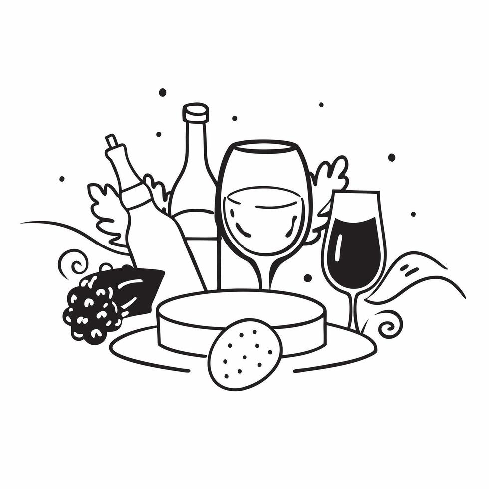 Wine pairing with farm to table dishes concept as High resolution image of a wine pairing with farm to table dishes with a glossy backdrop showcasing the fresh and locally sourced Dynamic Set 2 vector