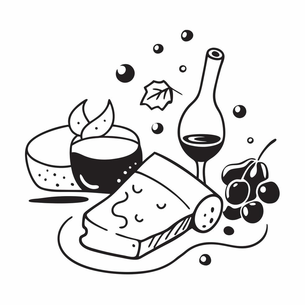 Wine pairing with gourmet snacks concept as High resolution image of a wine pairing with gourmet snacks with a glossy backdrop showcasing the elegant and flavorful combinations of Dynamic vector