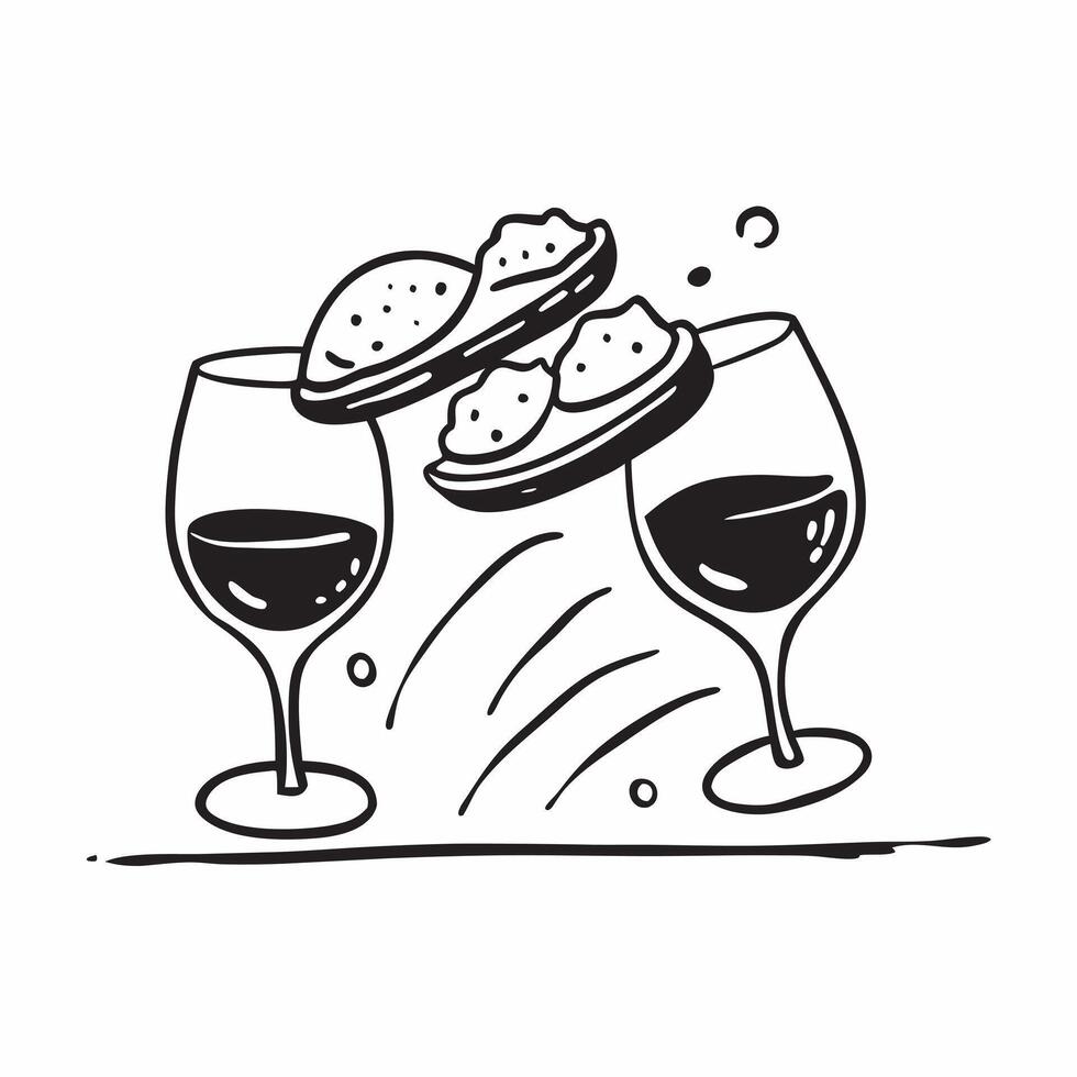 Wine pairing with appetizers concept as High resolution image of a wine pairing with appetizers with a glossy backdrop showcasing the light and flavorful combinations of appetizers Dynamic vector