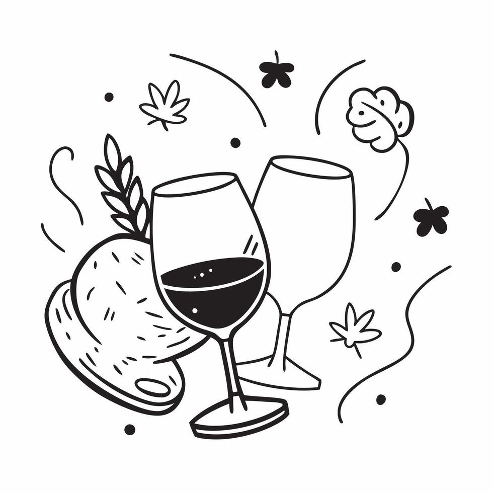 Wine pairing for holiday meals concept as High resolution image of a wine pairing for holiday meals with a glossy backdrop capturing the festive and celebratory atmosphere of seaso Dynamic vector