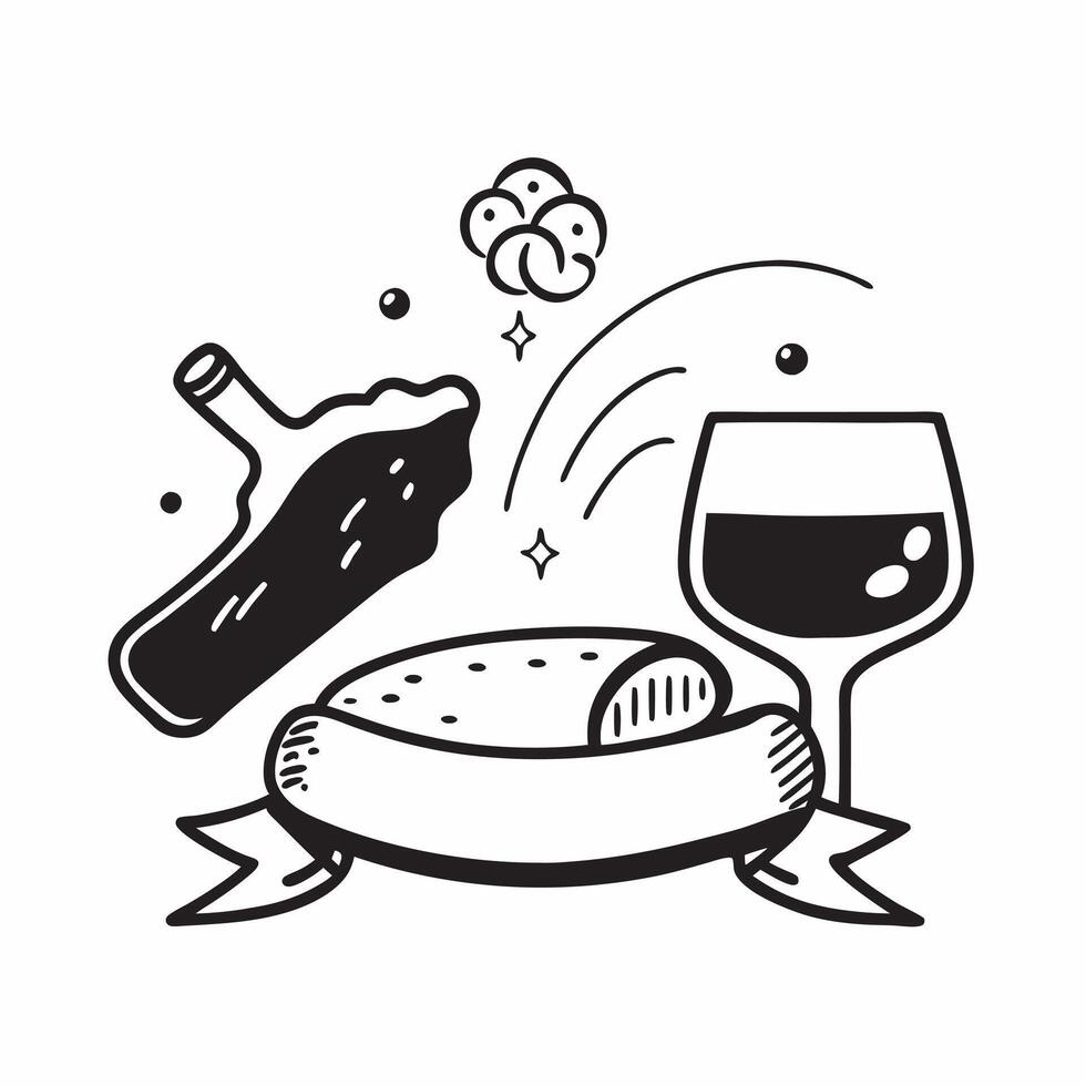 Wine and meat pairing concept as High resolution image of a wine and meat pairing with a glossy backdrop showcasing the bold and rich flavors of meat dishes paired with robust wine Dynamic Set 2 vector