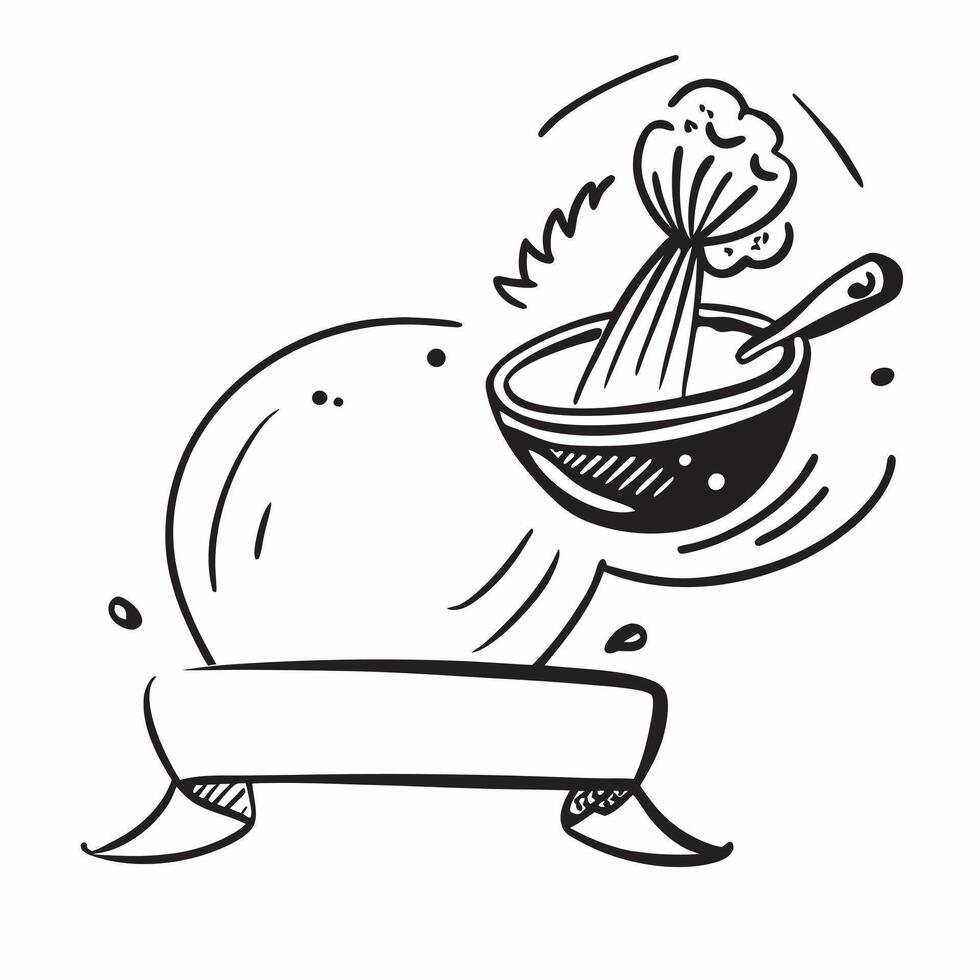 Whisk and bowl illustration with space for text and graphics concept as An illustrative whisk and bowl design featuring ample space for both text and graphics perfect for illustrat Dynamic vector