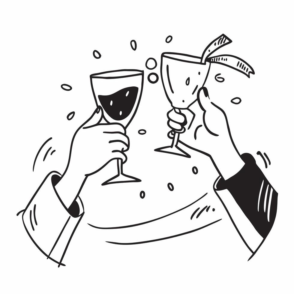 Wedding reception toast concept as High resolution image of a wedding reception toast with a glossy backdrop capturing the celebratory moment and joy of the event in Photo Stock C Dynamic vector
