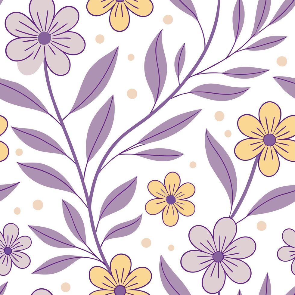 Vintage spring pastel seamless tile pattern with soft roses and daisies for charming floral decor concept as Vintage inspired soft roses and daisies in pastel tones arranged seamle Dynamic vector