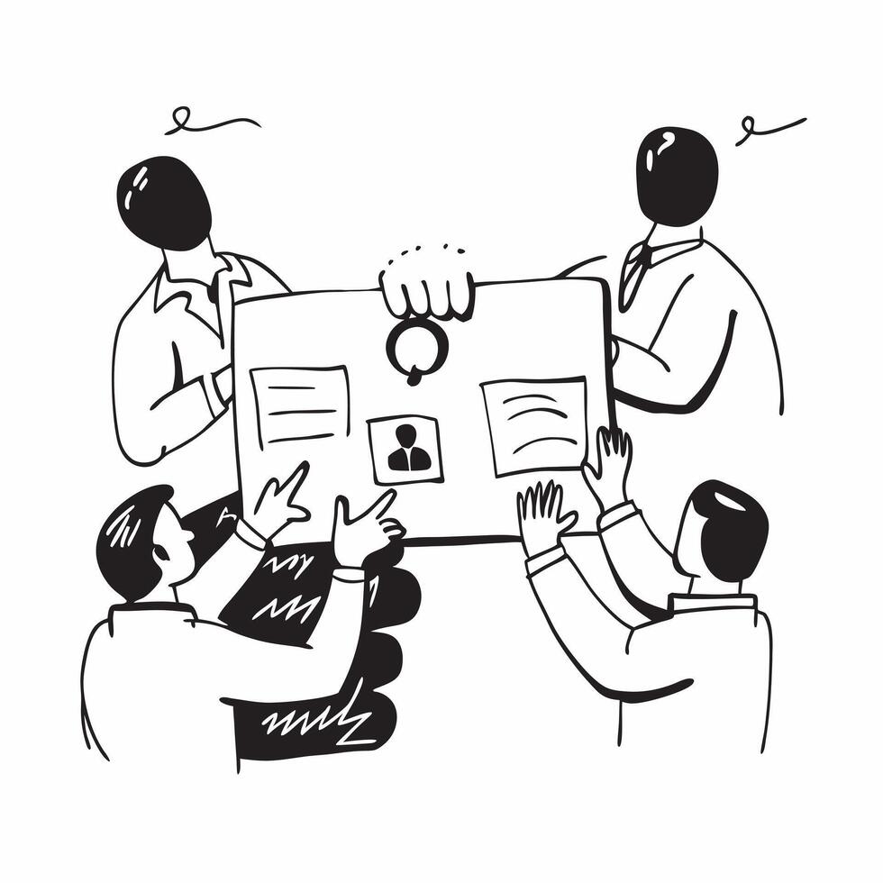 Teamwork illustration with copy space for business reports concept as A visually appealing teamwork illustration with copy space designed to enhance business reports and presentati Dynamic Set 4 vector