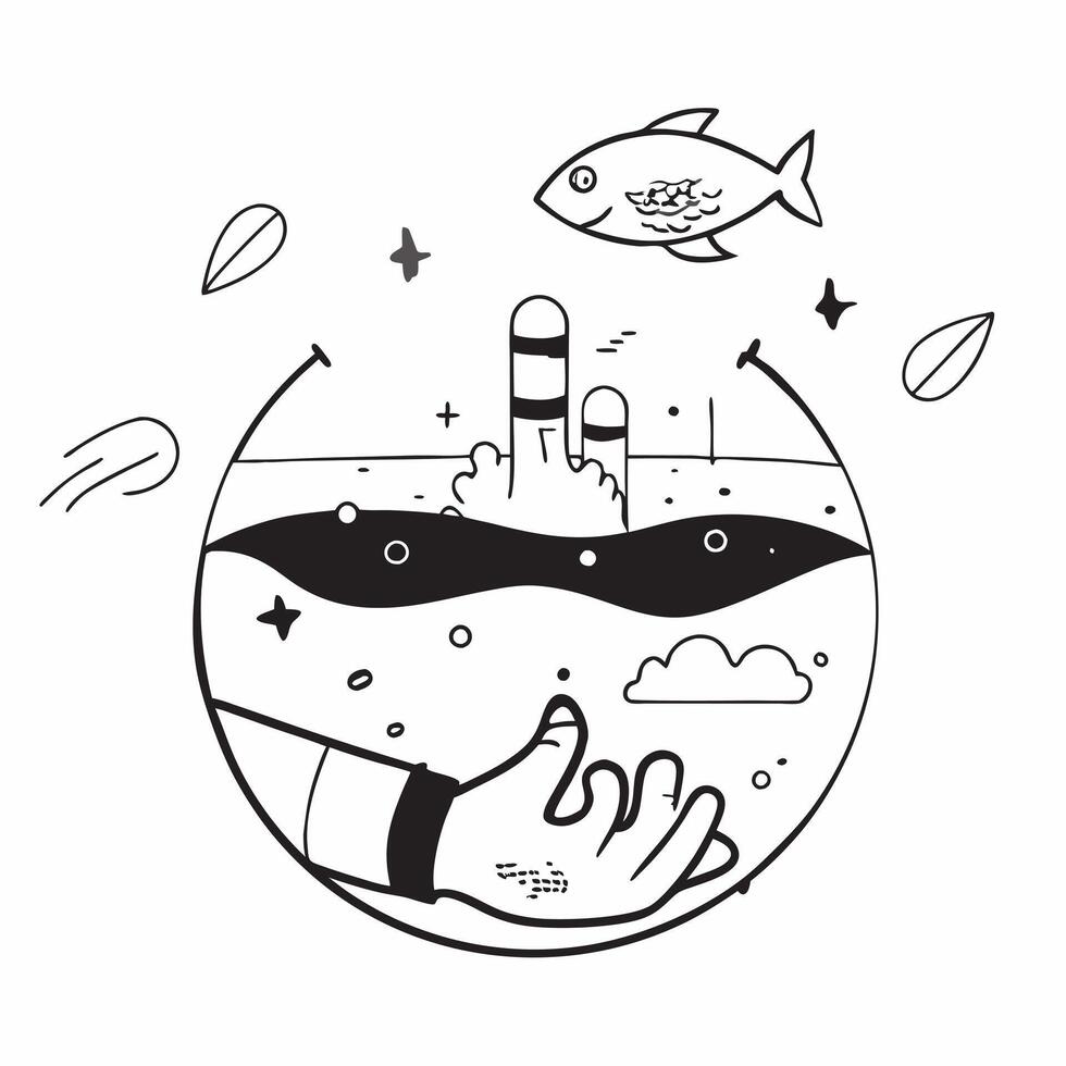 Sustainable fish farm concept as High resolution image of a sustainable fish farm with a glossy backdrop highlighting the modern and eco friendly practices in aquaculture in Photo Dynamic vector