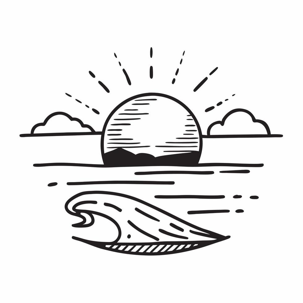 Sunset icon with copy space on a blue background concept as A image of a sunset icon with ample copy space on a blue background ideal for end of day and retirement themed vi Dynamic vector