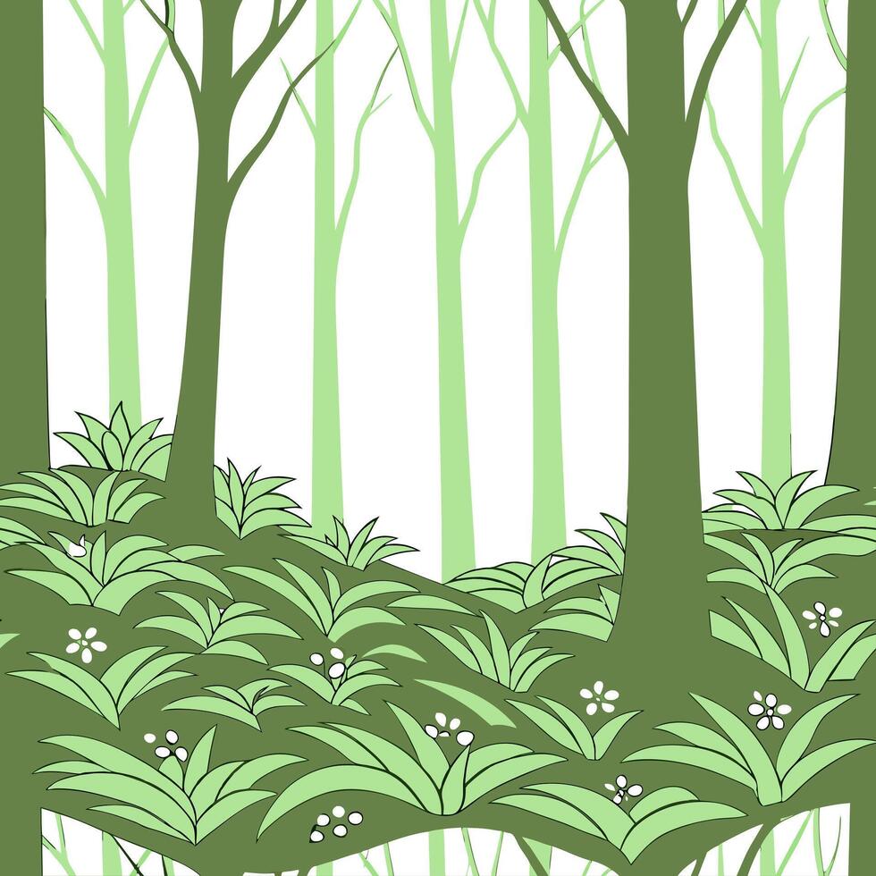 Sun dappled forest floor seamless tile pattern with sunlight peeking through trees symbolizing spring renewal concept as Sunlight dappled through forest trees creates a seamless sp Dynamic vector