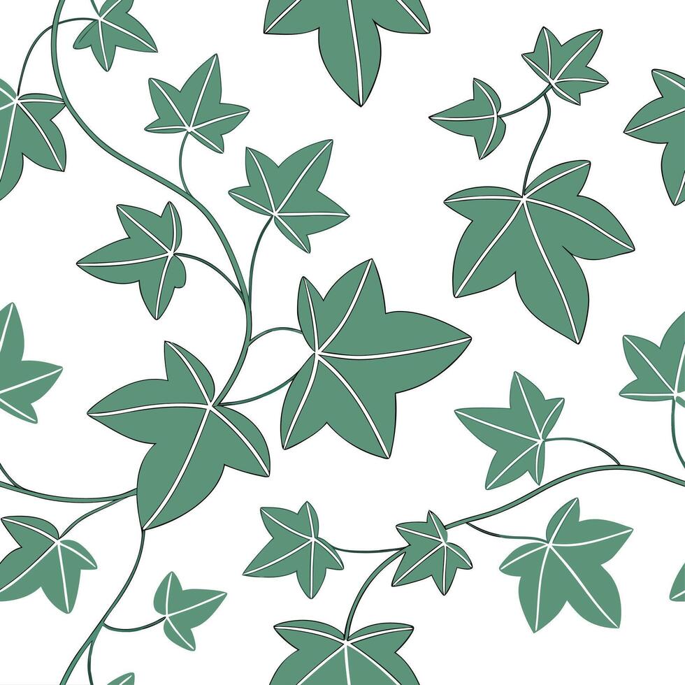 Subtle summer leaves seamless pattern with eucalyptus and olive branches for soft calming spaces concept as Soft eucalyptus and olive branches seamlessly arranged for a calming gen Dynamic Set 2 vector