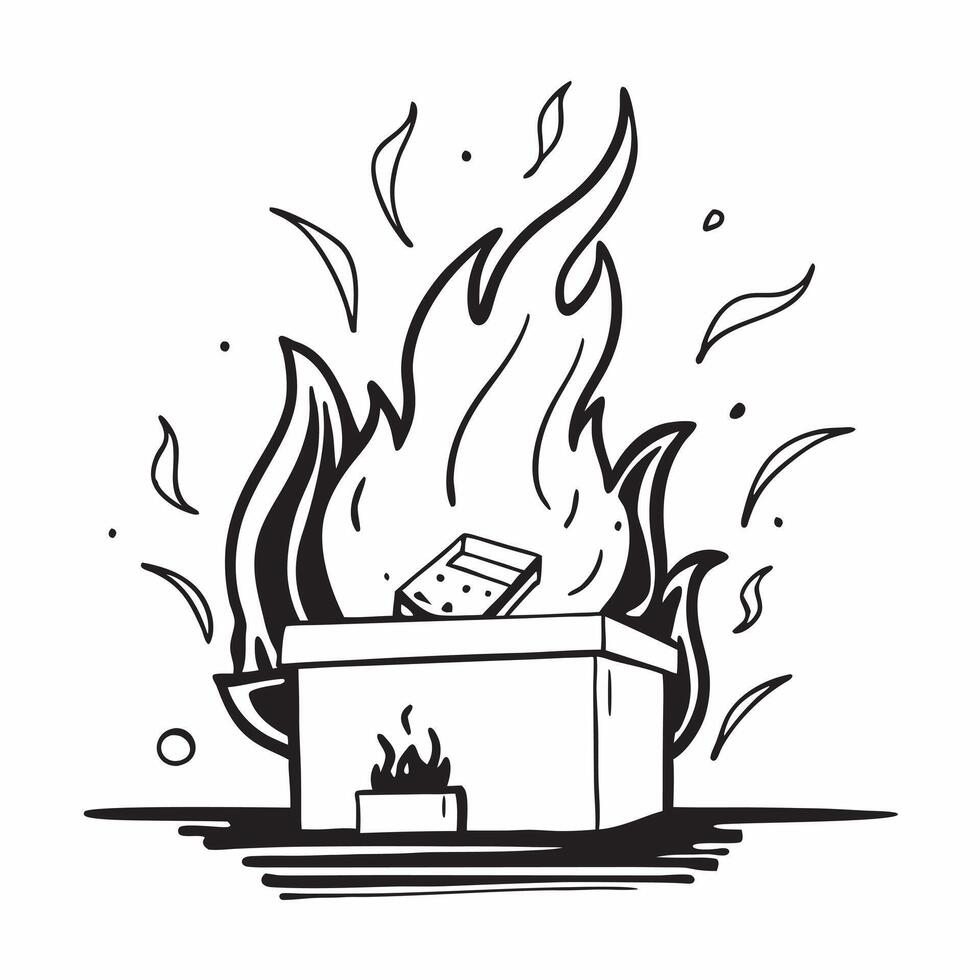 Street food cooking flames concept as High resolution image of flames rising from a street food cooking station with a glossy backdrop capturing the excitement and energy of street Dynamic vector