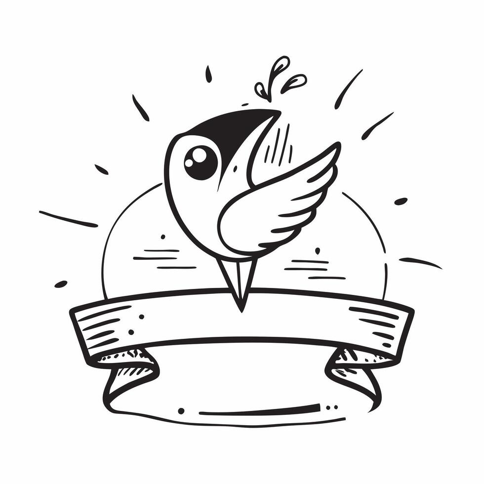 Stork icon with copy space on a blue background concept as A image of a stork icon with generous copy space on a blue background perfect for baby announcement and birth them Dynamic vector