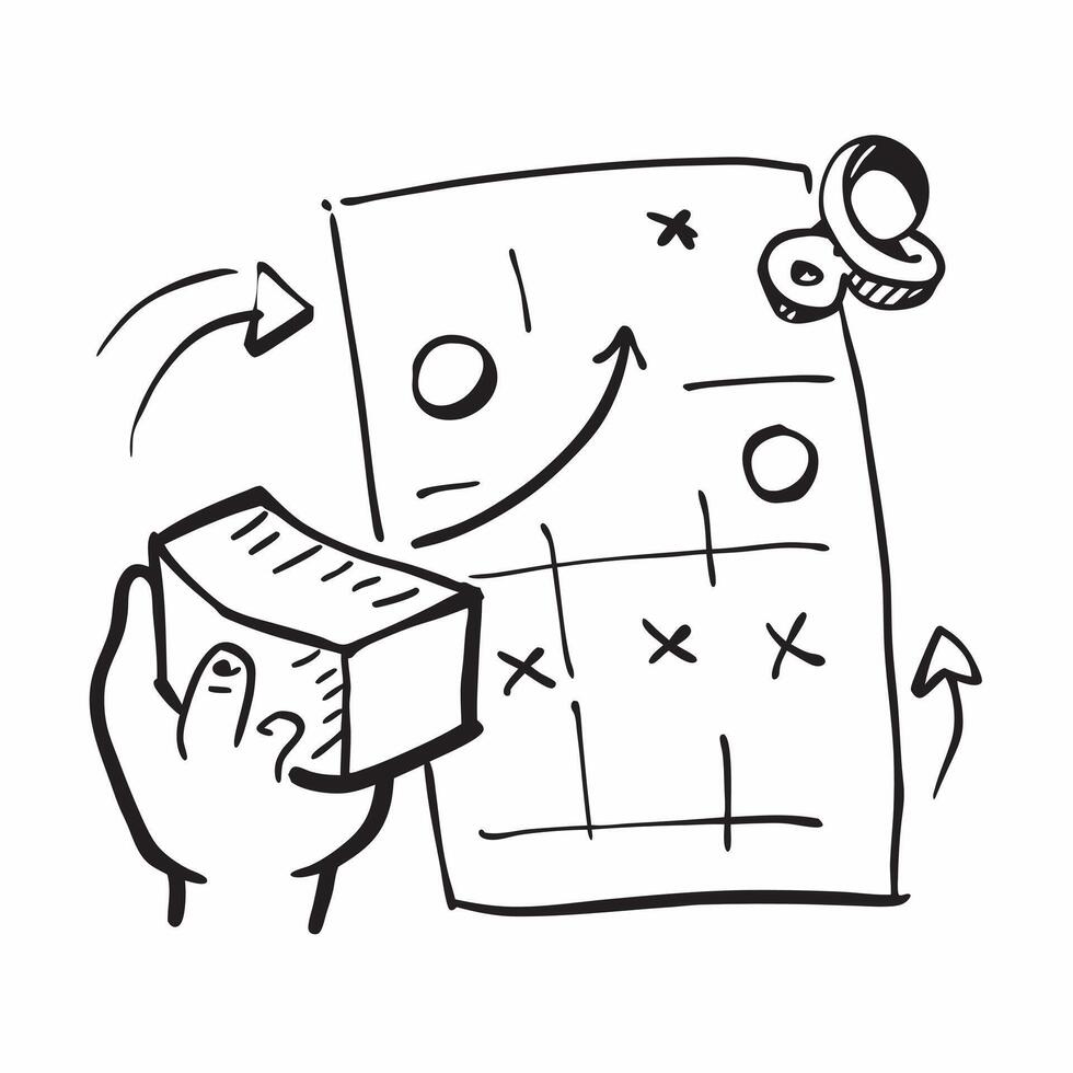 Strategy icon with ample space for text and graphics concept as An iconographic strategy design offering ample space for both text and graphics perfect for illustrating comprehensi Dynamic vector