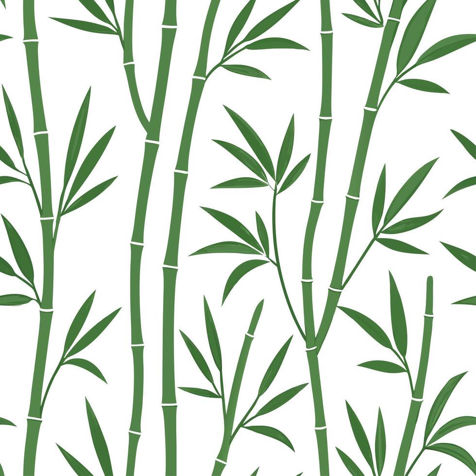 Spring bamboo seamless tile pattern with slender stalks and fresh green hues for an eco friendly vibe concept as Slender bamboo stalks in fresh green hues create a sleek seamless t Dynamic vector
