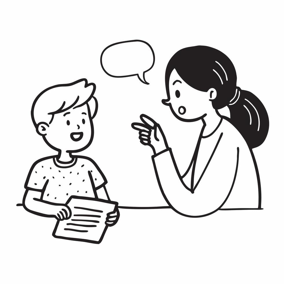 Speech therapist working with a child on speech development concept as A speech therapist works with a child on speech development emphasizing support and progress Perfect for the Dynamic vector
