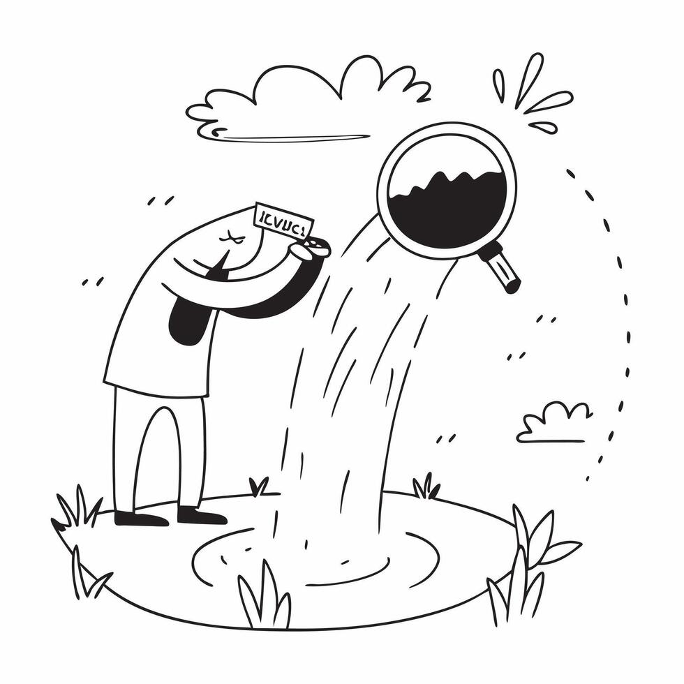 Solo traveler exploring a hidden waterfall concept as A solo traveler discovers a hidden waterfall in the jungle capturing the beauty and adventure of nature Perfect for adventure Dynamic vector
