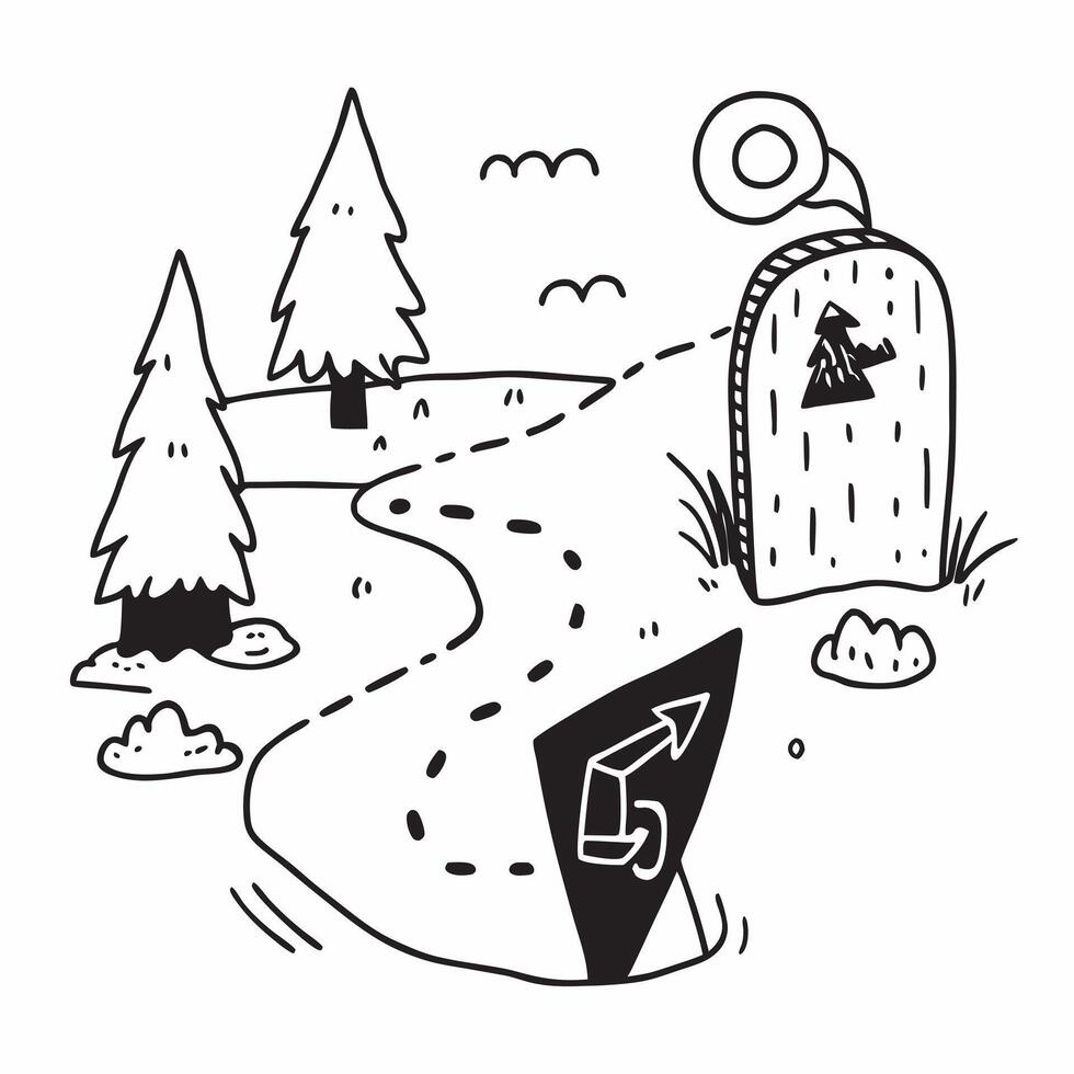 Solo traveler exploring a cool forest trail concept as High resolution image of a solo traveler exploring a cool forest trail to escape the heat highlighting adventure nature and s Dynamic vector