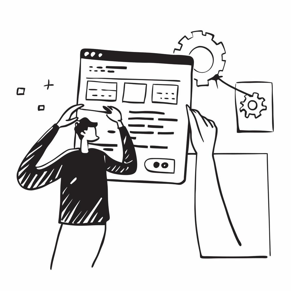 Software developer coding a complex program concept as A software developer codes a complex program highlighting technical skill and focus Perfect for tech and software ads in Ph Dynamic vector