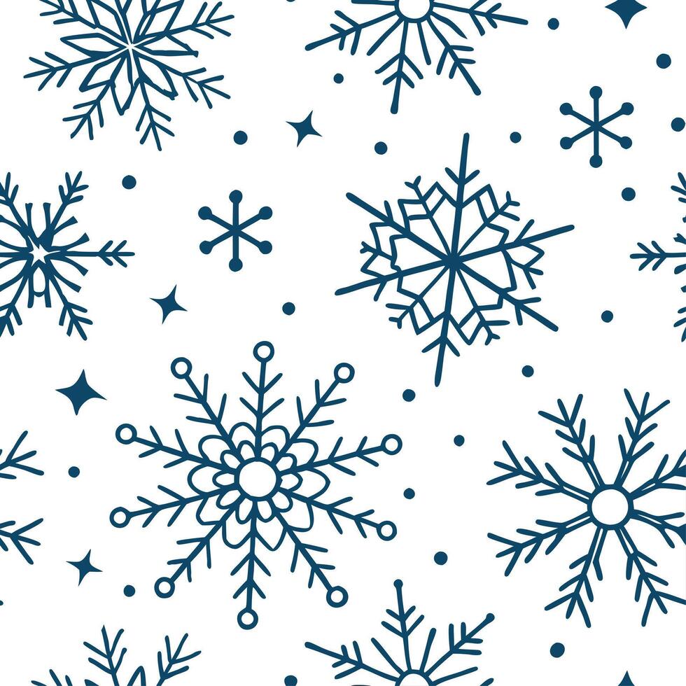Snowflake and ice crystal seamless tile pattern with sparkling winter details concept as Sparkling winter details on snowflakes and ice crystals create a seamless tile pattern perf Dynamic vector