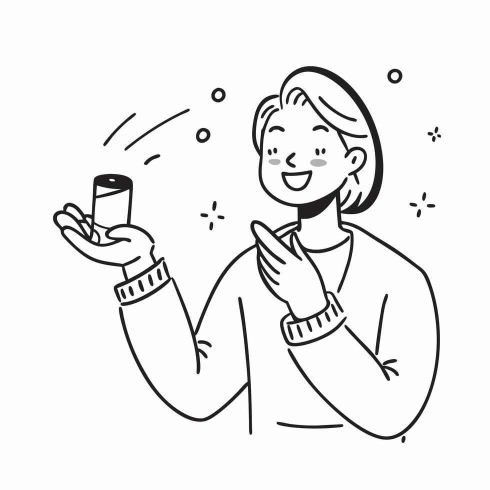 Skincare ambassador promoting a mockup retinol cream concept as A skincare ambassador promotes a mockup retinol cream highlighting its anti aging and skin renewal properties Perfe Dynamic vector
