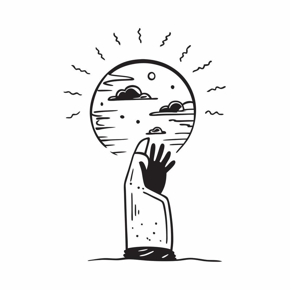 Silhouette of a person with a sunset background concept as A silhouette of a person blended with a sunset background symbolizing farewell and the end of a journey Ideal for emotio Dynamic vector