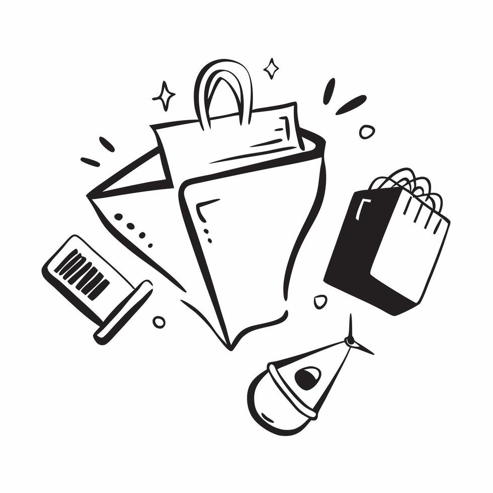 Shopping symbol with copy space for print materials concept as A versatile shopping symbol with ample copy space suitable for print materials like brochures flyers and posters to h Dynamic vector