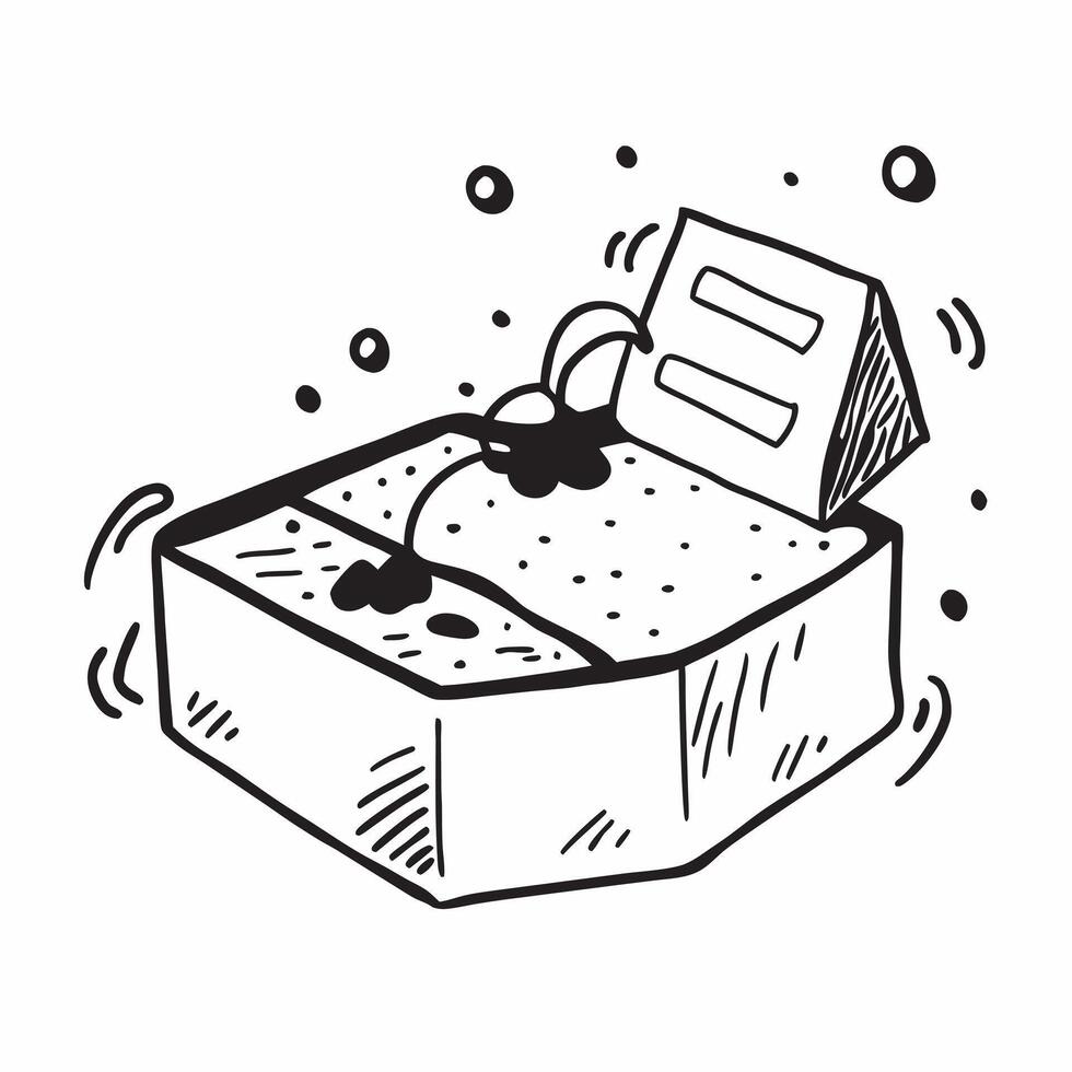 Sandbox illustration with space for text and graphics concept as An illustrative sandbox design featuring ample space for both text and graphics perfect for illustrating sandbox pl Dynamic Set 2 vector