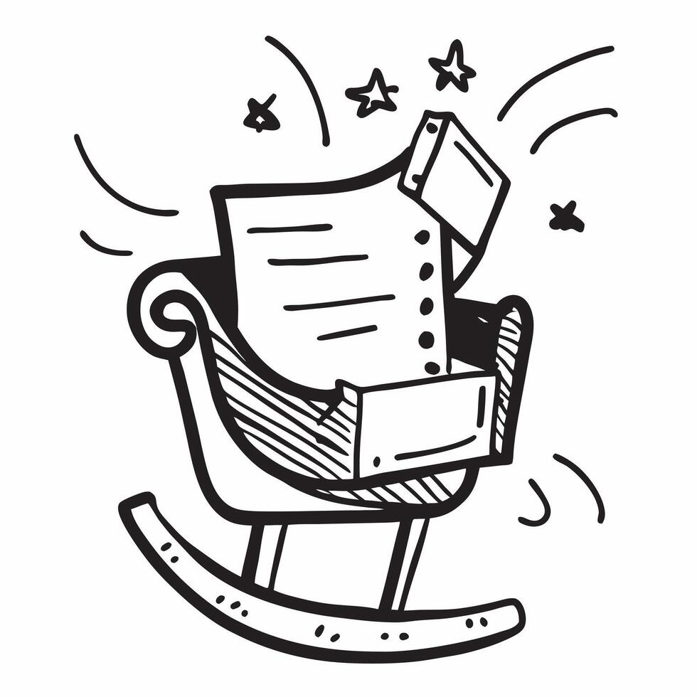 Rocking chair icon with copy space on a blue background concept as A image of a rocking chair icon with ample copy space on a blue background perfect for comfort and relaxat Dynamic vector