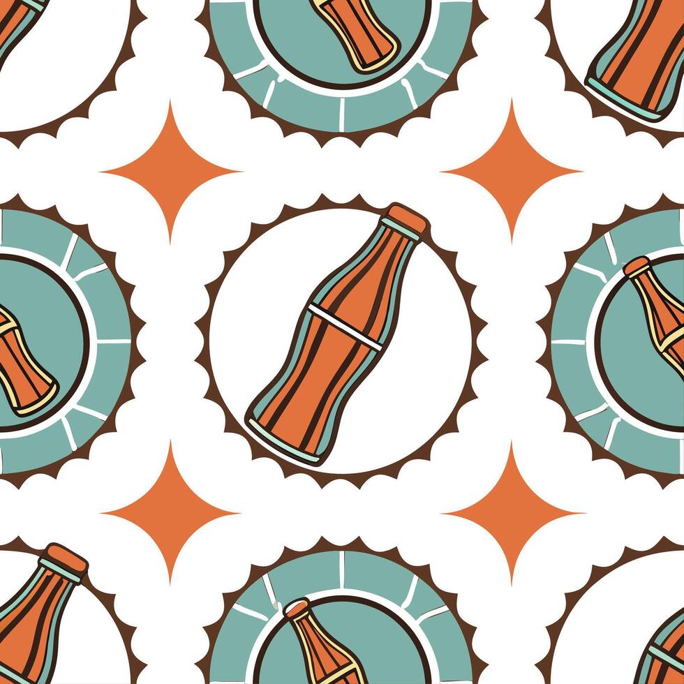 Revitalize retro labels in mosaic tile backgrounds incorporate typography art produce engaging visuals for big marketing impact concept as Impactful mid century style mesh bridgin Dynamic Set 2 vector