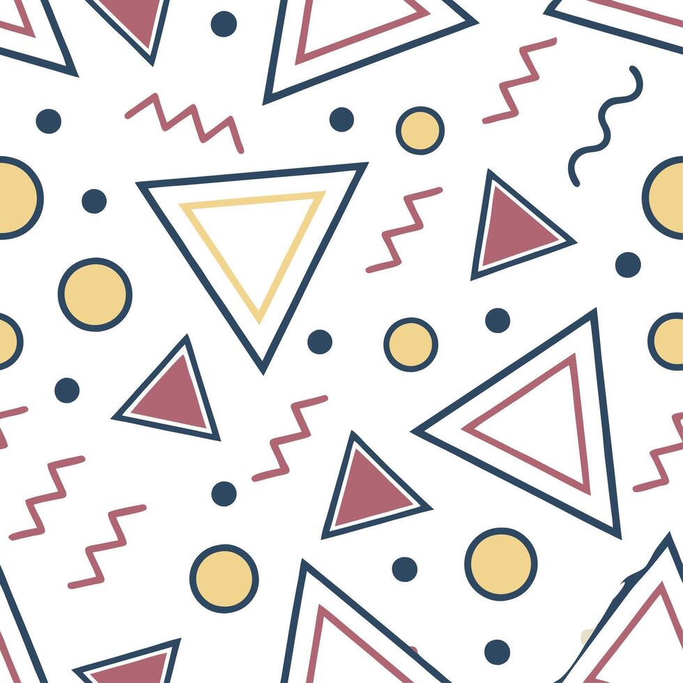 Retro geometric seamless tile pattern vibrant jewel tones on white background ideal for luxurious designs concept as Designing seamless tile with retro geometric patterns in vibran Dynamic Set 3 vector