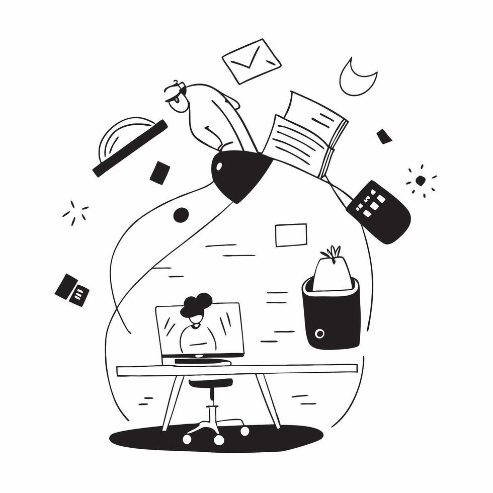 Professional working at a cozy home office concept as High resolution image of a professional working at a cozy home office capturing the balance between productivity and comfort f Dynamic vector