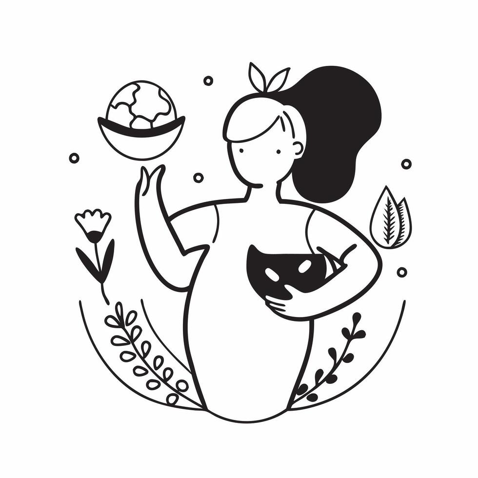 Pregnant woman with healthy food concept as High resolution image of a pregnant woman with healthy food with a glossy backdrop highlighting the importance of nutrition during pregn Dynamic Set 2 vector
