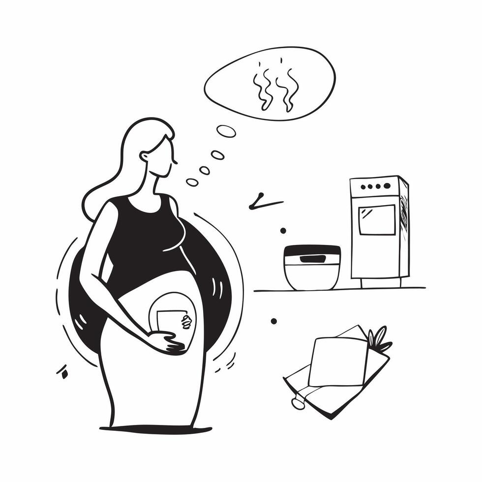 Pregnant woman in cozy home setting concept as High resolution image of a pregnant woman in a cozy home setting with a glossy backdrop capturing the warmth and comfort of pregnancy Dynamic Set 2 vector