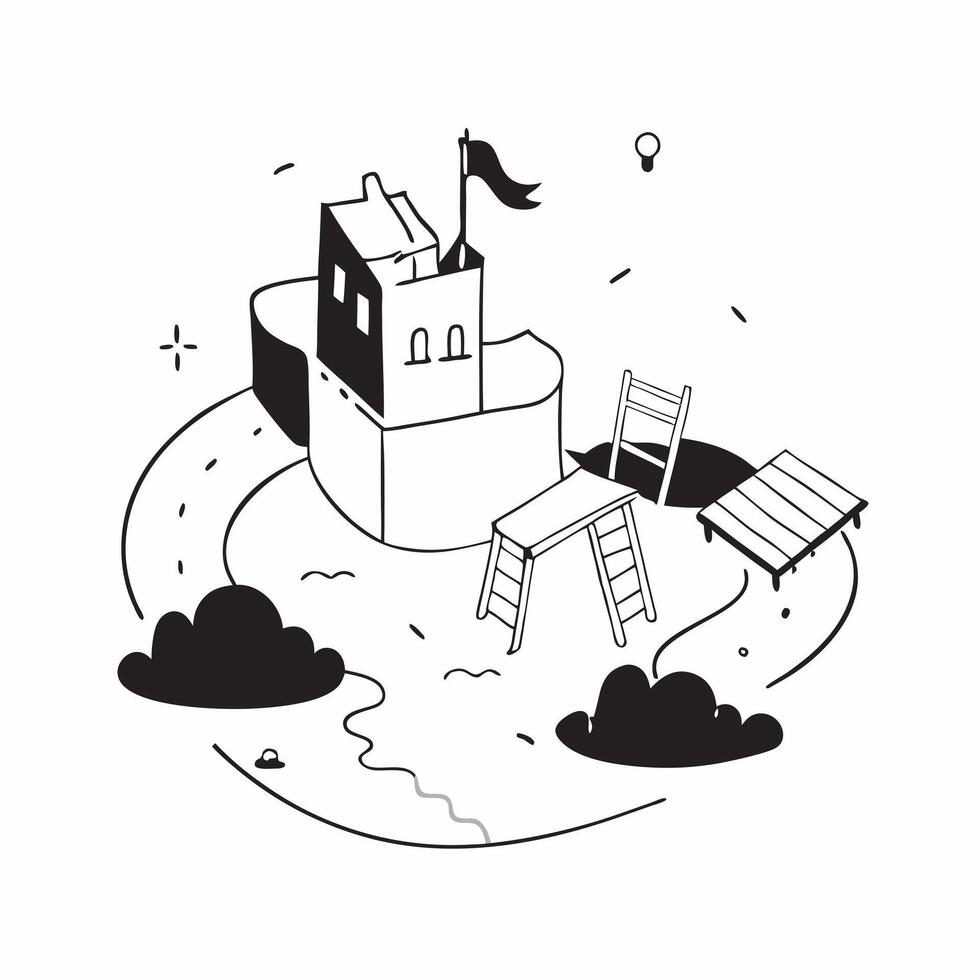 Playground illustration with copy space for business reports concept as A visually appealing playground illustration with copy space designed to enhance business reports and presen Dynamic vector