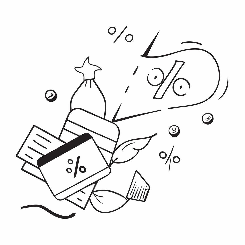 Percentage illustration with space for text and graphics concept as An illustrative percentage design featuring ample space for both text and graphics perfect for illustrating fina Dynamic Set 2 vector