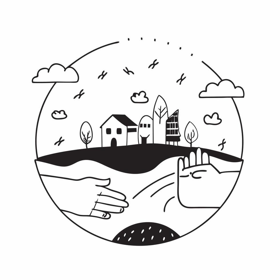 Organic farm community concept as High resolution image of an organic farm community with a glossy backdrop highlighting the collaborative and sustainable practices in organic farm Dynamic vector