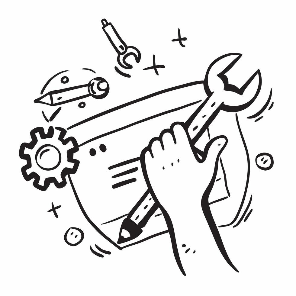 On maintenance illustration with space for text and graphics concept as An illustrative on maintenance design featuring ample space for both text and graphics perfect for illustrat Dynamic vector