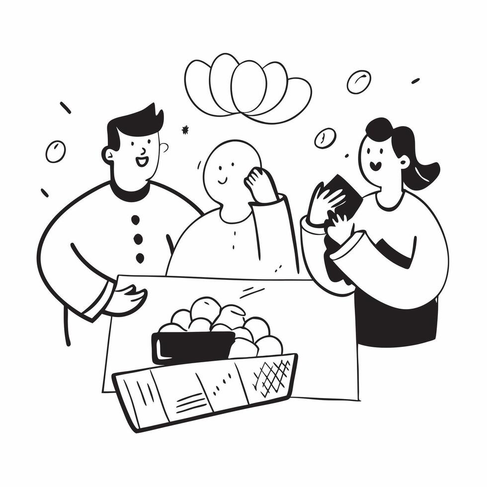 Office workers with healthy snacks concept as High resolution image of office workers with healthy snacks with a glossy backdrop emphasizing the importance of nutritious snacking i Dynamic vector