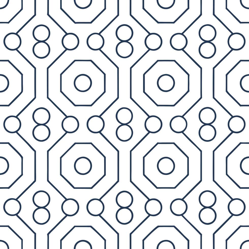 Modern seamless tile design featuring digital cyber elements with interconnected circuit lines and isolated whitebalance to evoke futuristic networks concept as Interconnected circ Dynamic vector