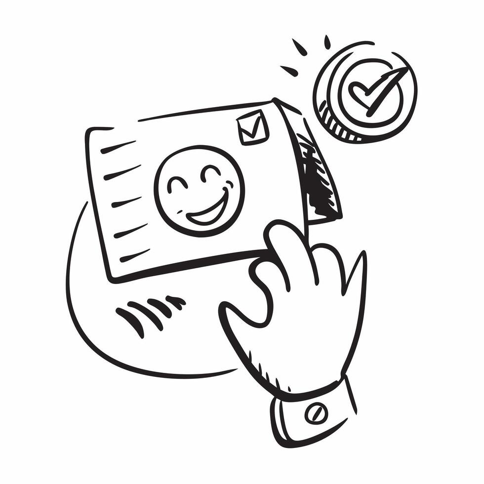 Modern customer satisfaction icon with copy space for business presentations concept as A modern customer satisfaction icon design with generous copy space perfect for enhancing bu Dynamic vector