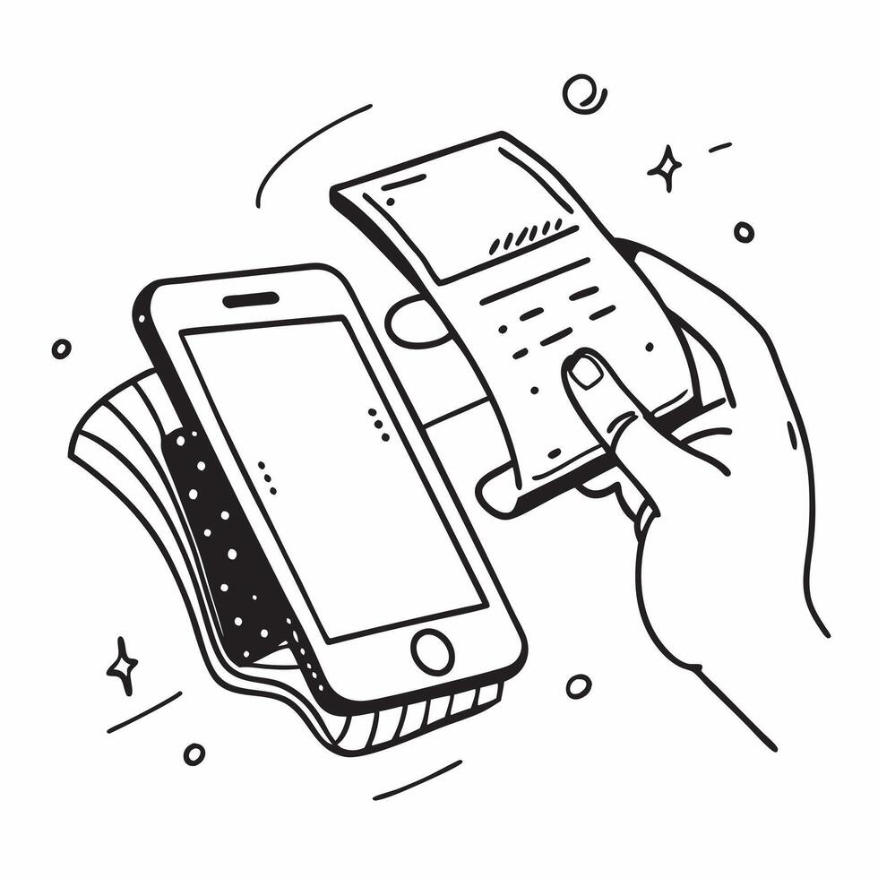 Mobile payment at a grocery store concept as High resolution image of mobile payment at a grocery store with a glossy backdrop showcasing the speed and convenience of digital trans Dynamic Set 2 vector
