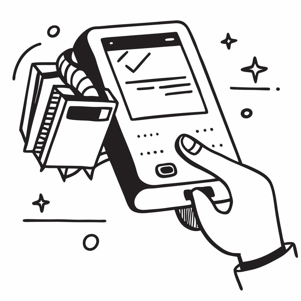 Mobile payment at a bakery concept as High resolution image of mobile payment at a bakery with a glossy backdrop highlighting the modern and efficient transaction process for buyin Dynamic Set 2 vector