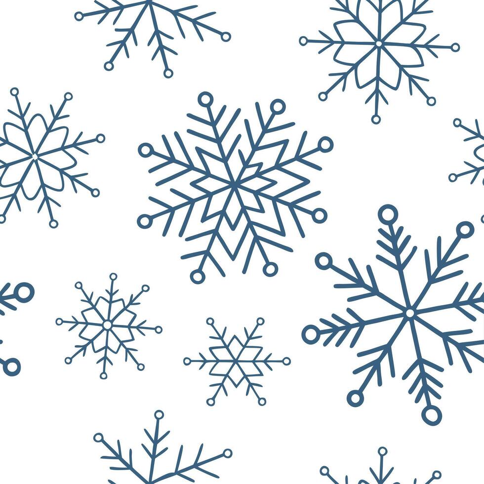 Minimalist snowflake design seamless tile pattern with clean lines and subtle frost details concept as Minimalist snowflakes with clean lines and subtle frost details create a seam Dynamic vector