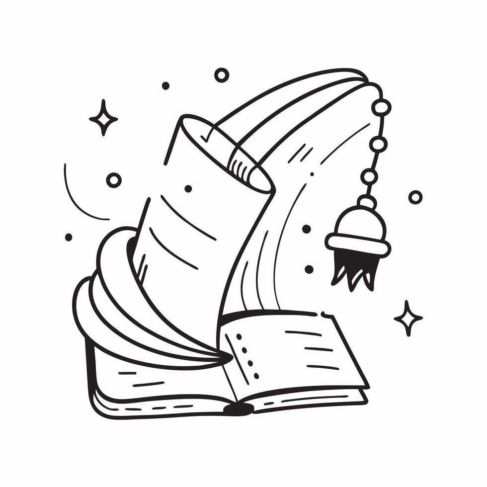 Minaret and prayer beads icon with space for text and icons on a white background concept as A versatile minaret and prayer beads icon featuring space for both text and icons on a Dynamic vector